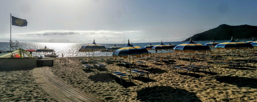 Sole e Mare Beach Club in Cala Sinzias, Sardinia. Cala sinzias, one of the Best Kite Beaches of Sardinia